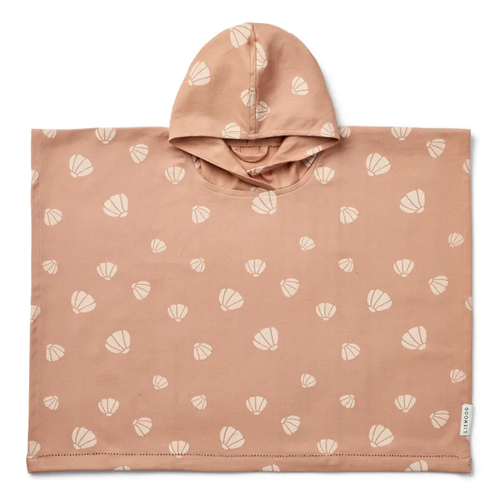 Liewood Poncho Roomie en coton bio | Shell/Pale tuscany