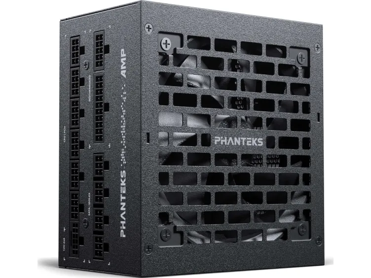 PHANTEKS AMP GH 1000W 80 PLUS Platinum-strømforsyning, PCIe 5.1, ATX 3.1 - 1000 Watt, sort