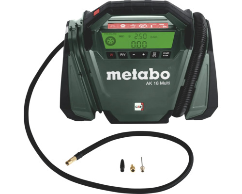 Metabo 11 bar 18 V accucompressor, zonder accu en lader