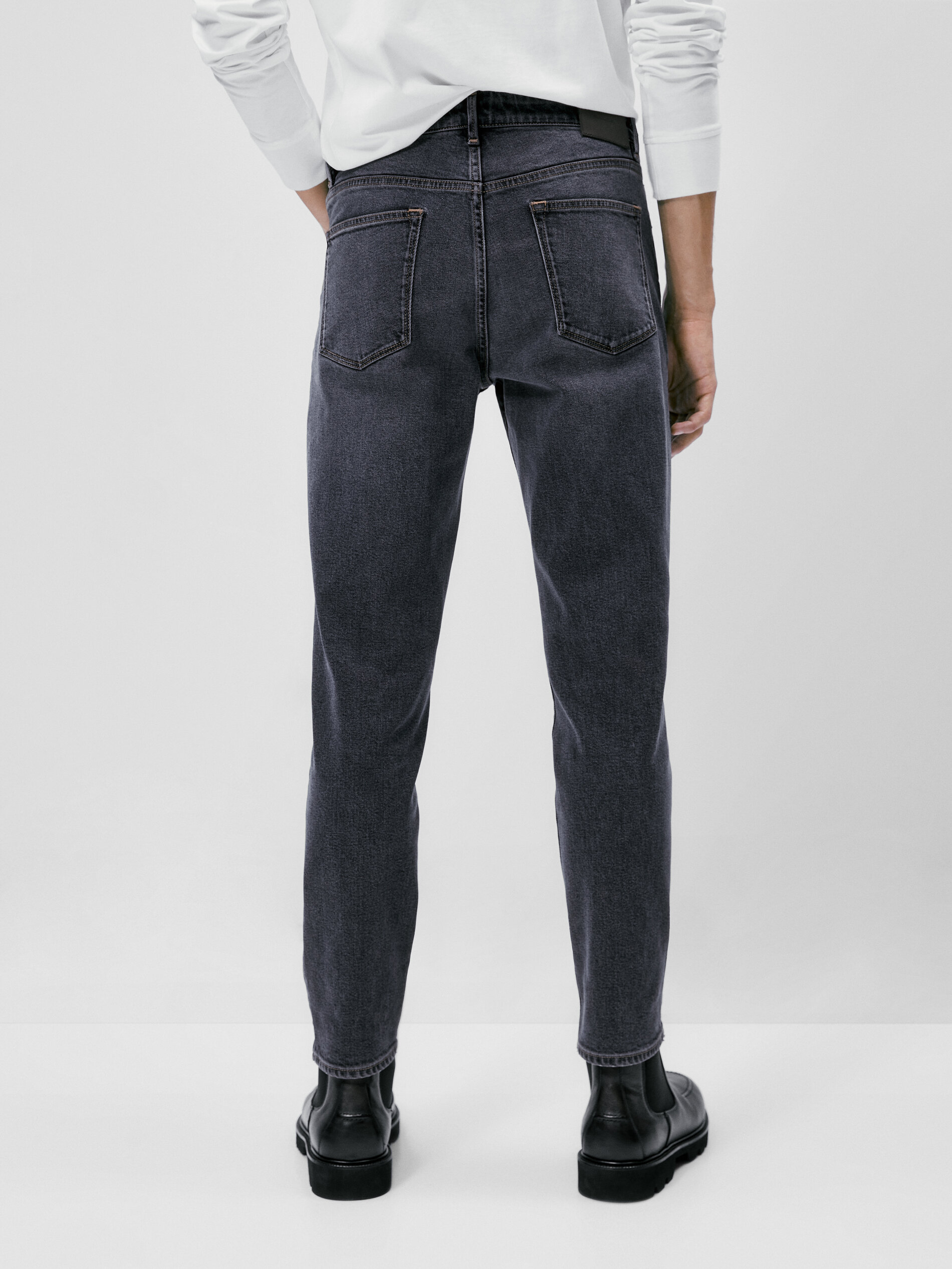 Calça vaquero com corte afunilado - INDIGO