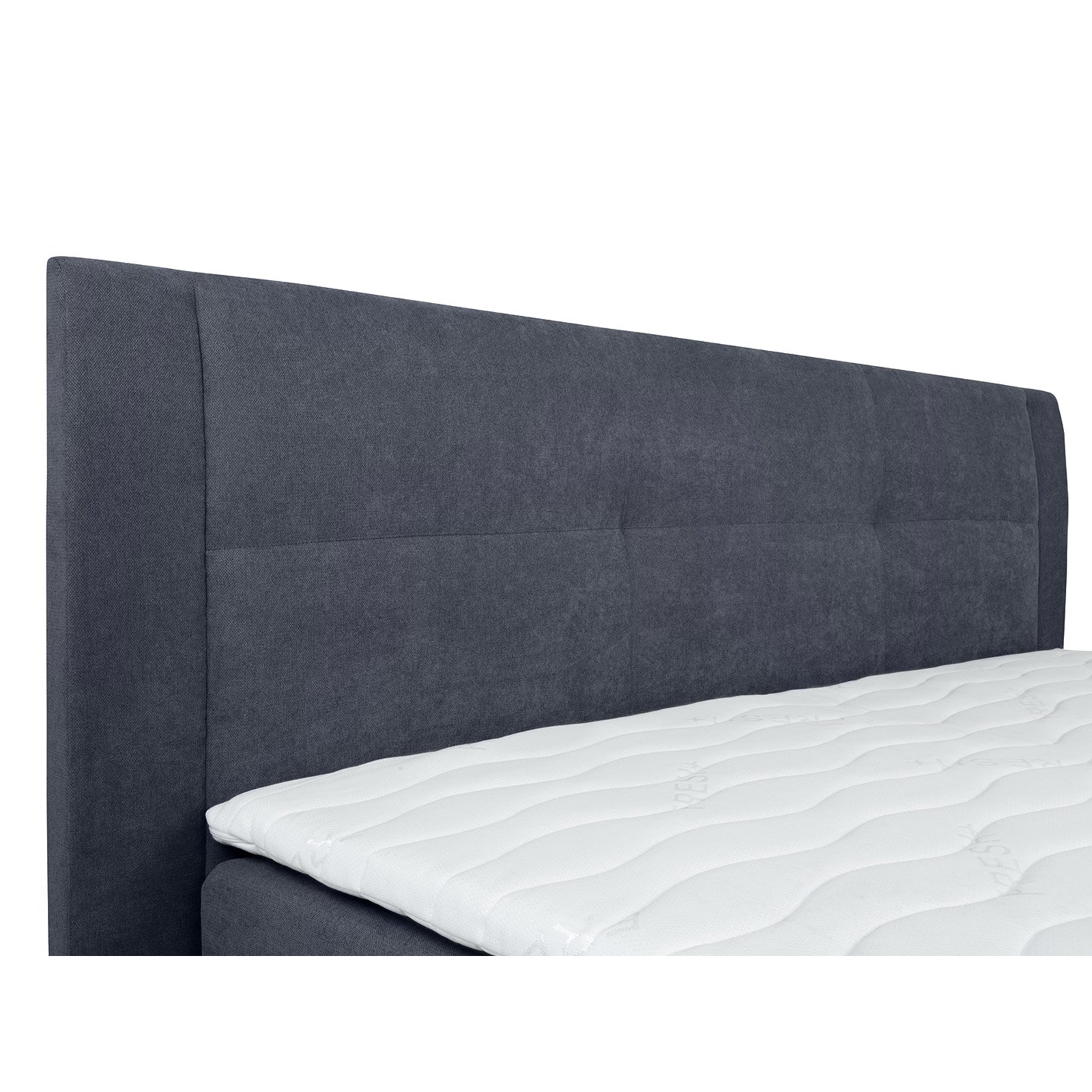 Boxspringbett - dunkelgrau - H3 - Bettkasten - 120x200 cm