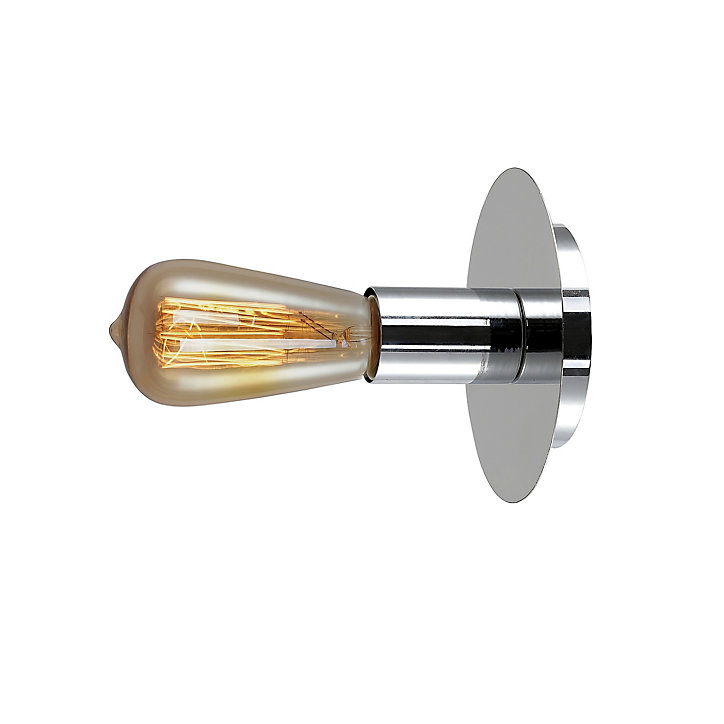 Applique murale Holman E27 13W 60W 8,6cm x ⌀15 cm chrome