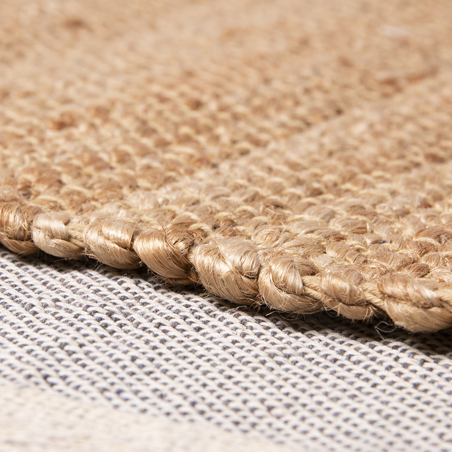 Round Woven Hemp Rug Ø250 cm