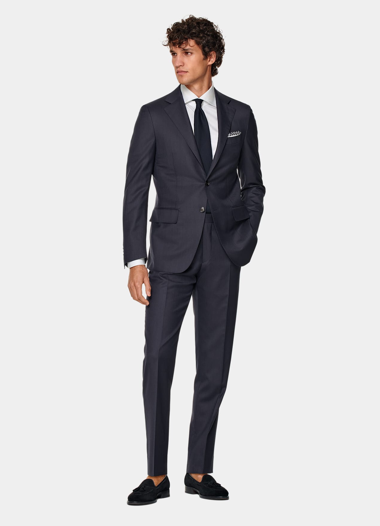 Costume Lazio coupe Tailored bleu marine