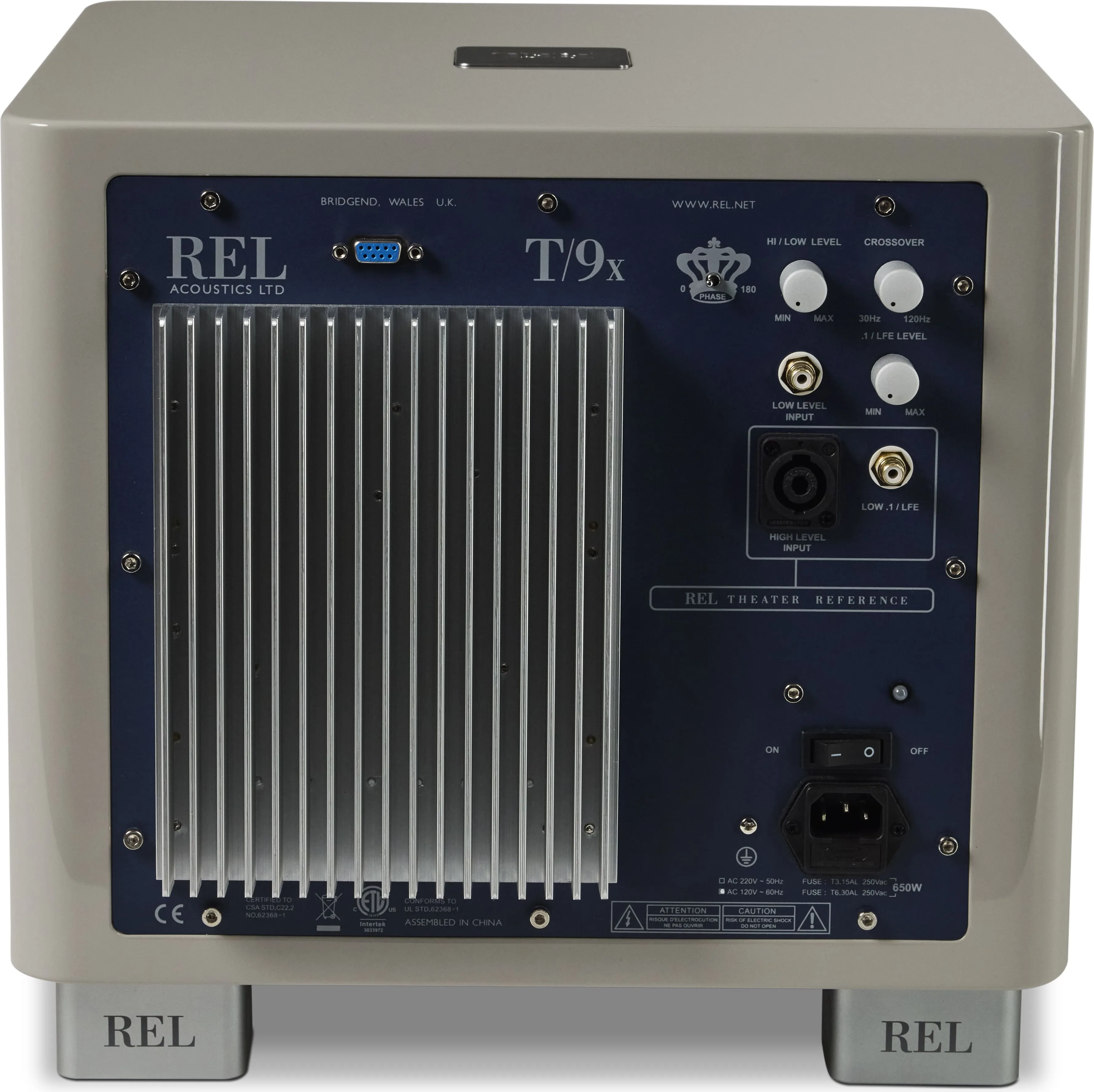 REL Acoustics T/9x Gris Caissons de basses