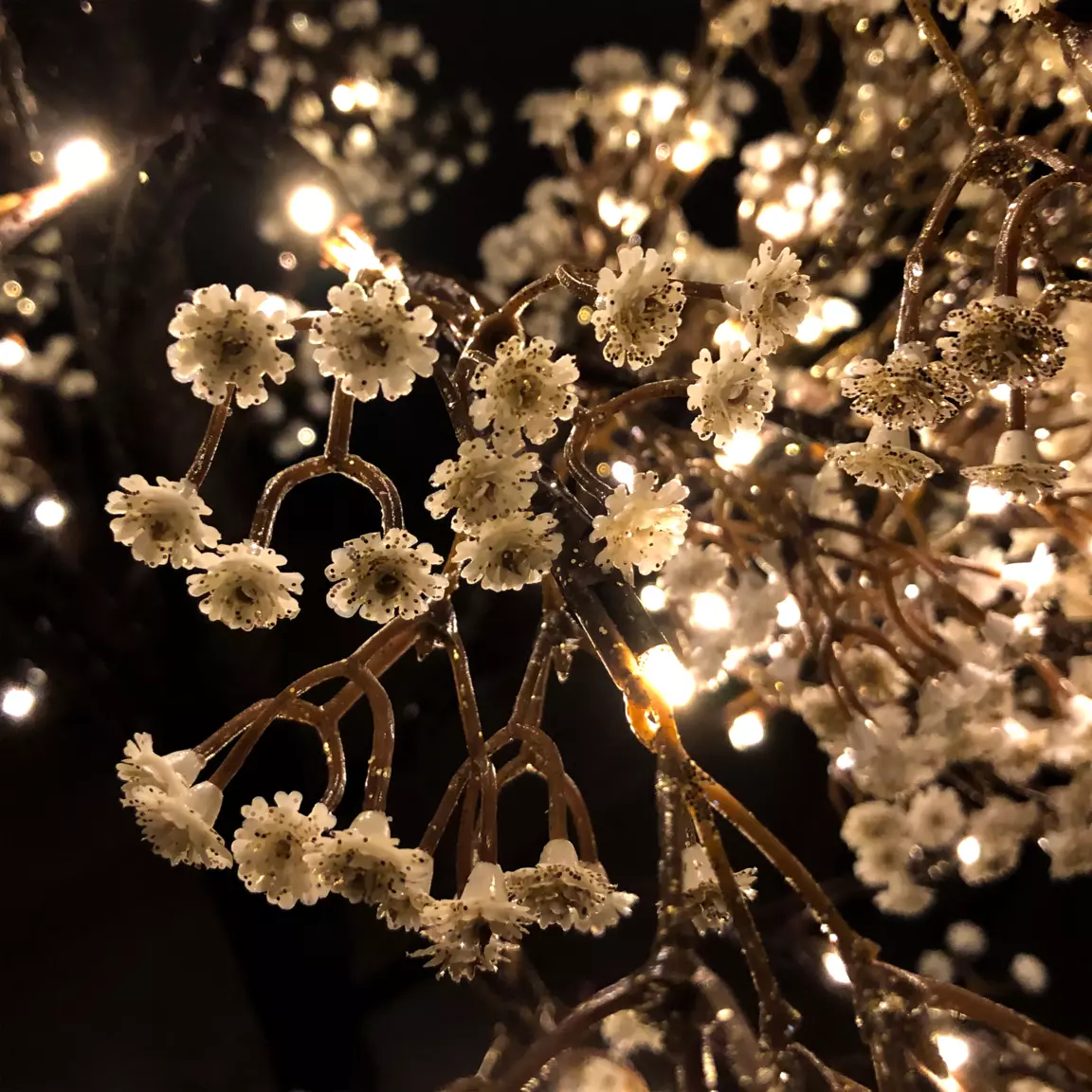 Arbre lumineux 126 LED (H150 cm) Cerisier en fleurs Blanc chaud