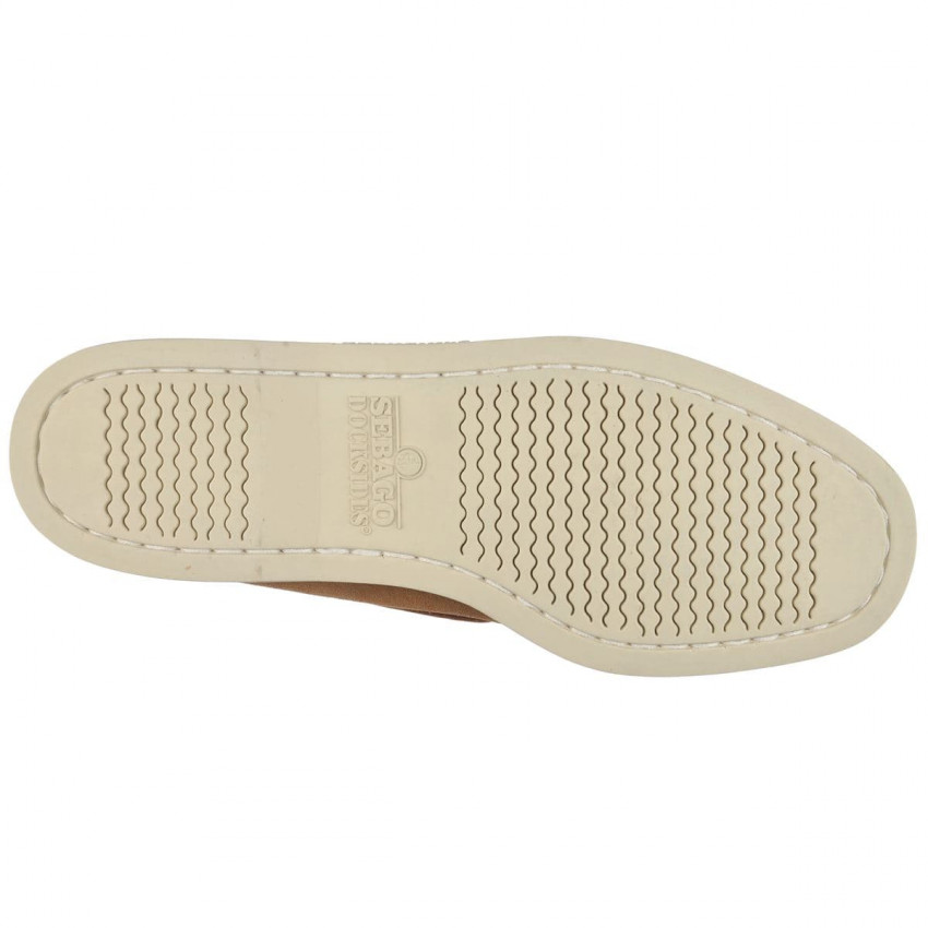 DOCKSIDES PORTLAND FLESH OUT Brown Cognac-Chaussures bateau pour Homme en suède Portland