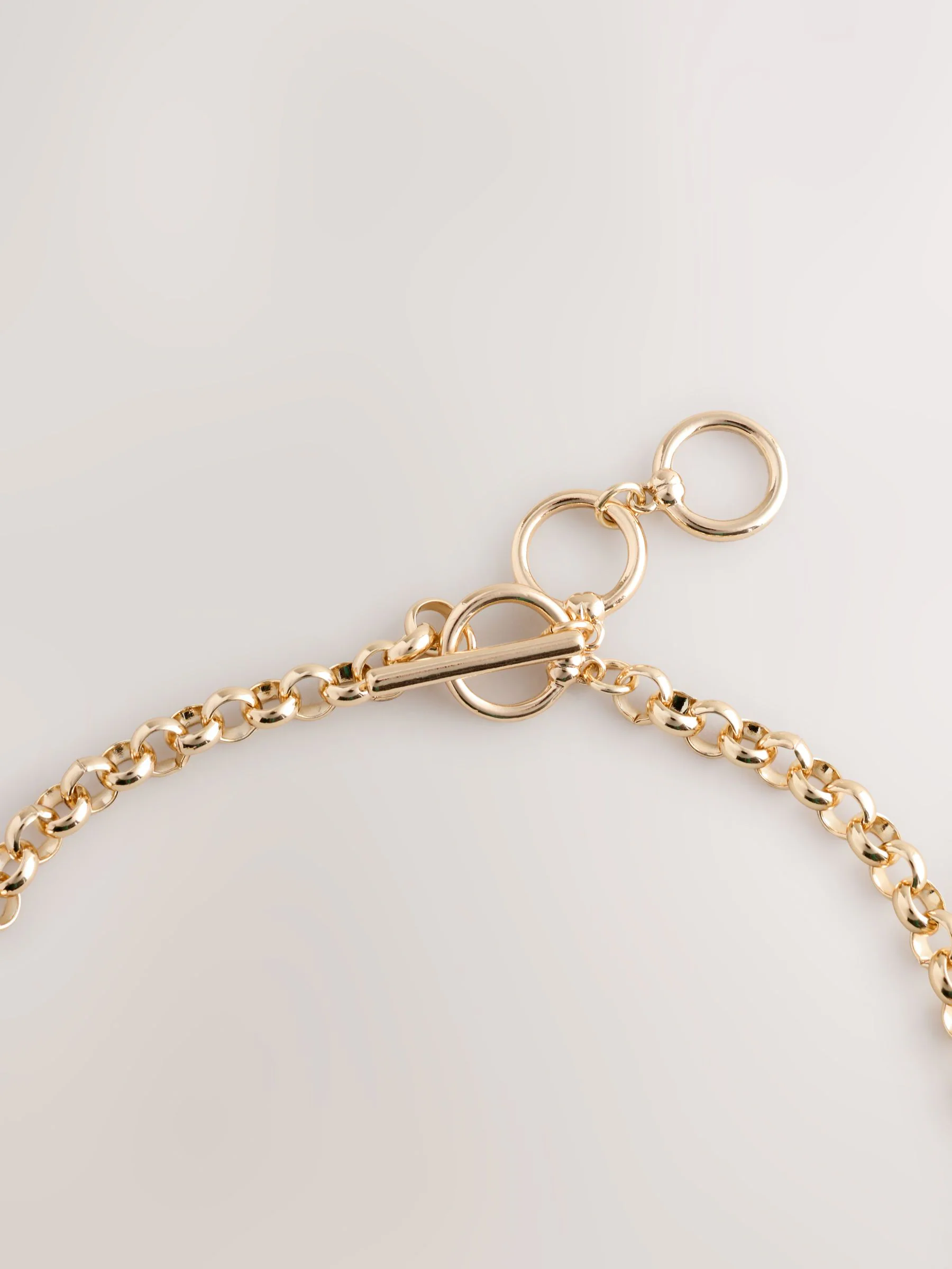 Goudkleurig - Heart Charm Chunky Necklace