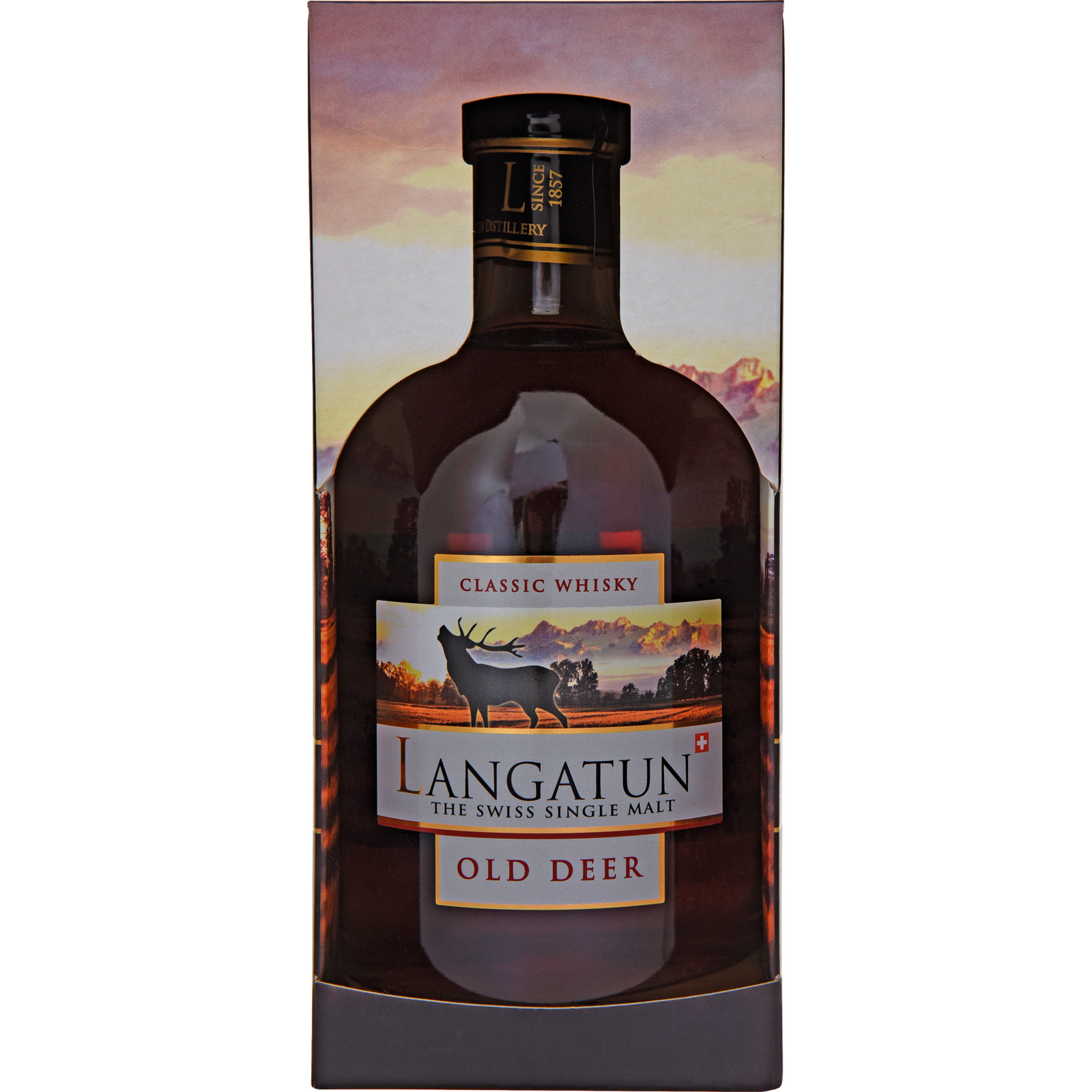 Langatun Old Deer the Swiss Single Malt Whisky 50 cl