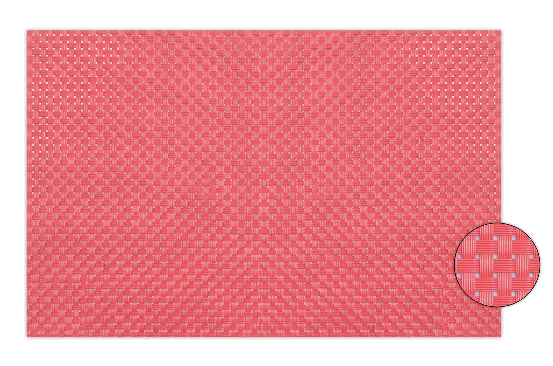 SET DE TABLE STRUCTURE 8X8 ROUGE30X45 CM