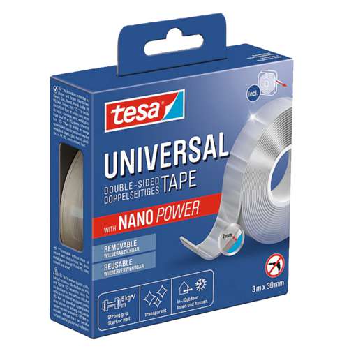 tesa® Universal doppelseitiges Klebeband mit Nano Power