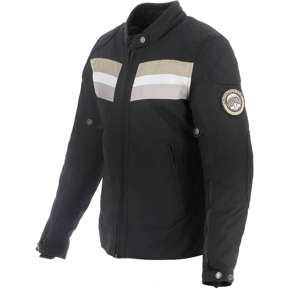 Helstons - Blouson femme Corvette Noir / Beige / Blanc