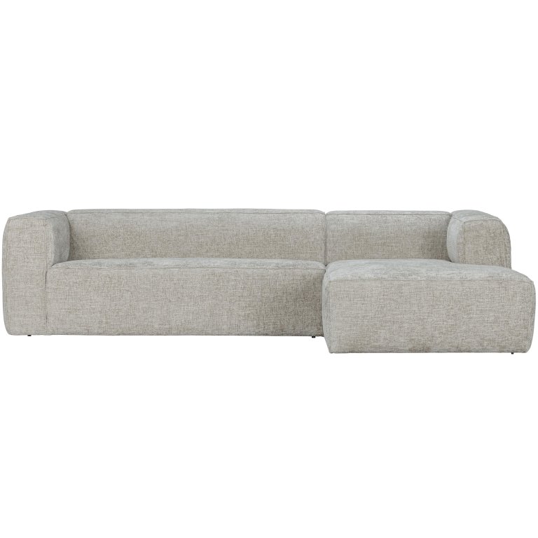 WOOOD Bean bank met chaise longue rechts grove melange natural