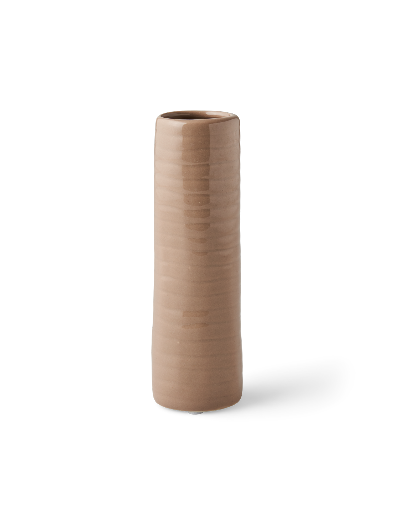 Vase | Keramik. Ø4,5 x 14,7 cm. | Sand