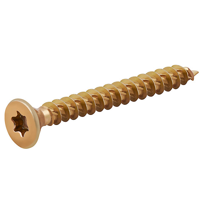 Vis à bois Turbodrive Premium torx zinguée jaune 6x60 mm - 100 pièces