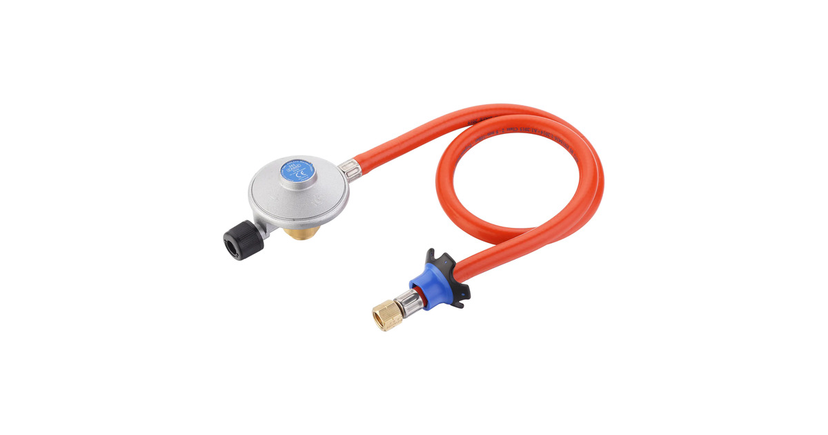 CadacDrukregelaar Schroefcartridges  (1/4” LH BSP, 30mBar, met 85 cm gasslang)