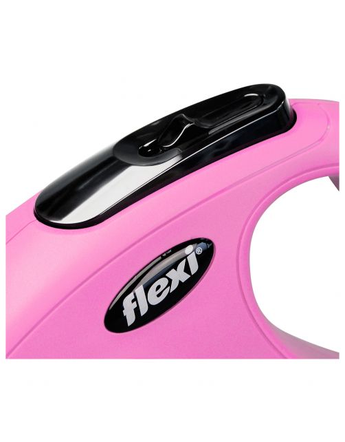Flexi Rollijn Classic Koord S Roze - Hondenriem