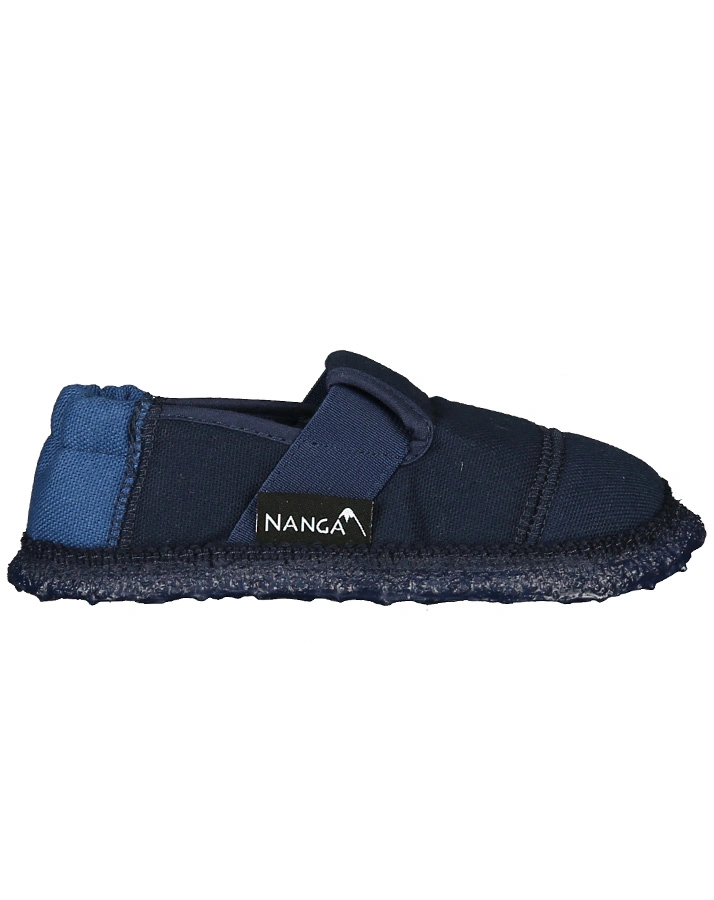 Schlupfhausschuhe KLETTE BASIC in dunkelblau/blau