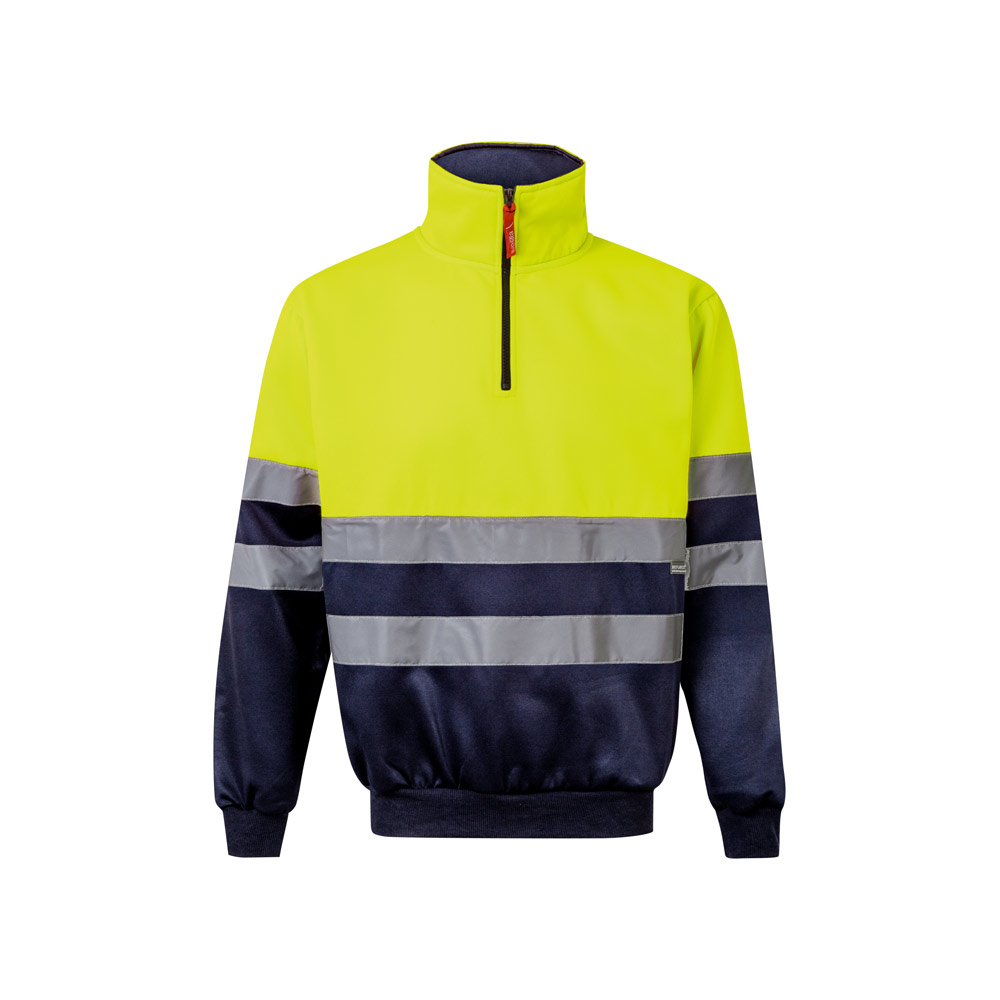 Velilla 36149 - Sweatshirt bicolore (300g/m²) en polyester éponge (100%)