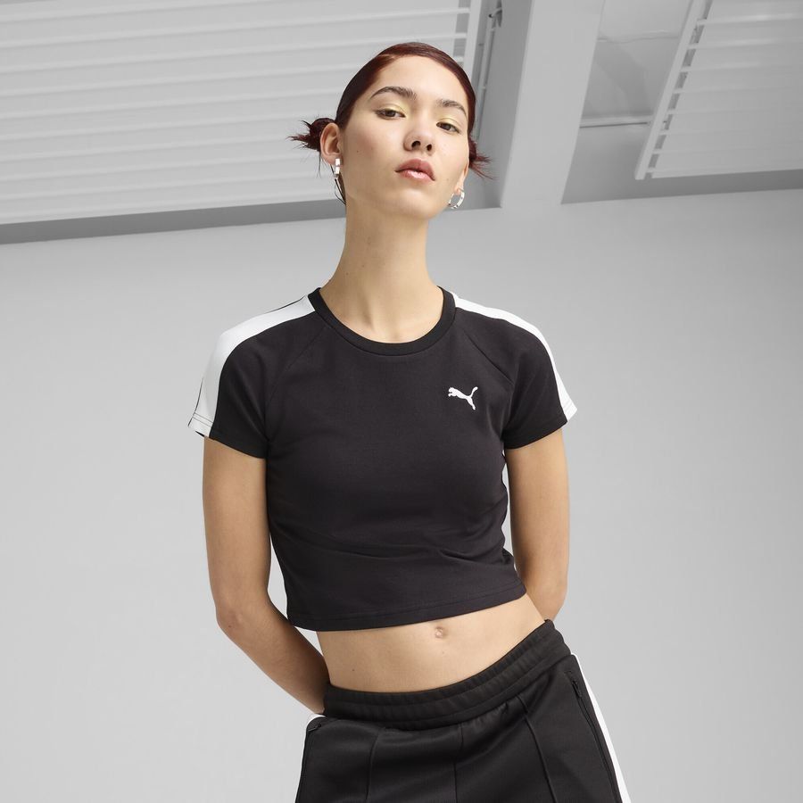 Puma T7 Kurzes figurbetontes T-Shirt