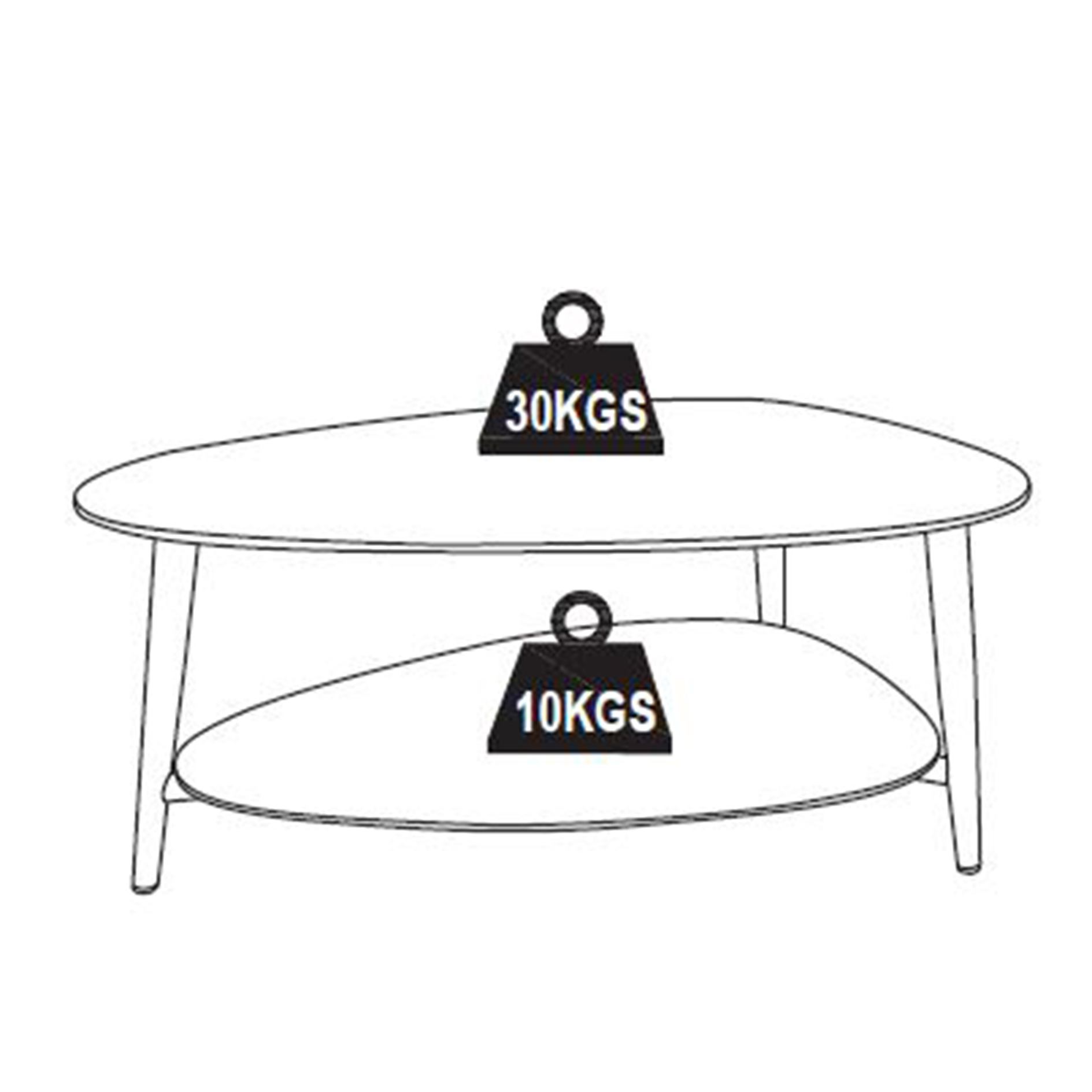 Couchtisch - Keramik-Steinplatte - Schwarzglas - Marmoroptik