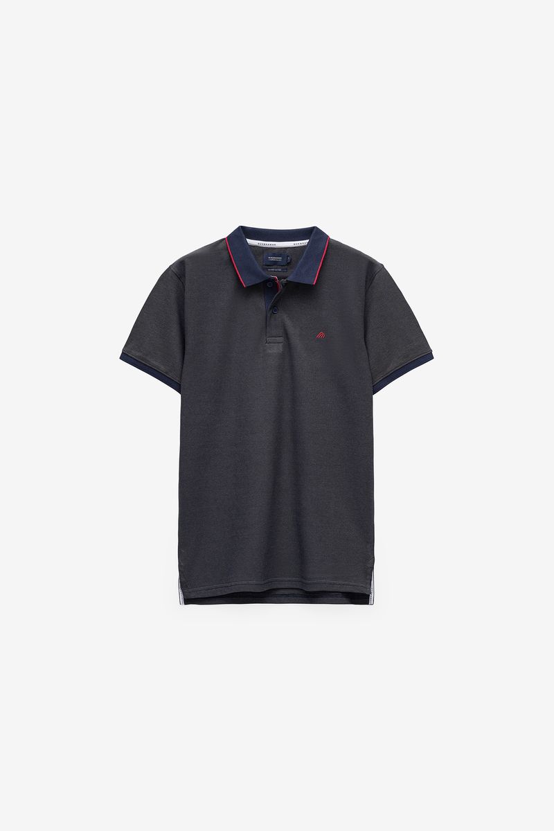 POLO PIQUET EFEITO OXFORD