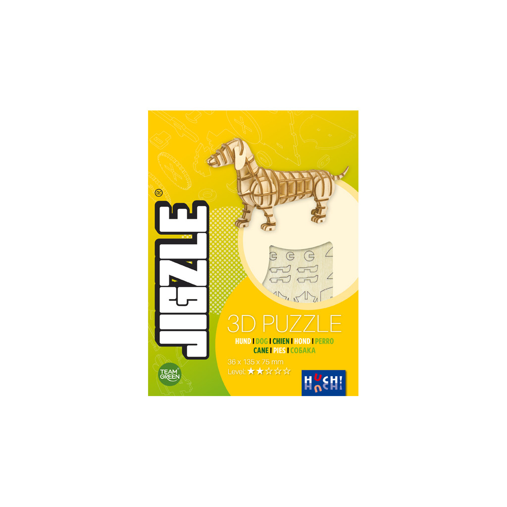 Jigzle 3D Puzzle - Chien Basset