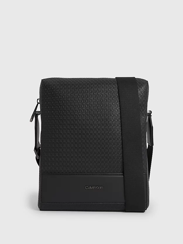 Bolsa de ombro estilo repórter com logotipo