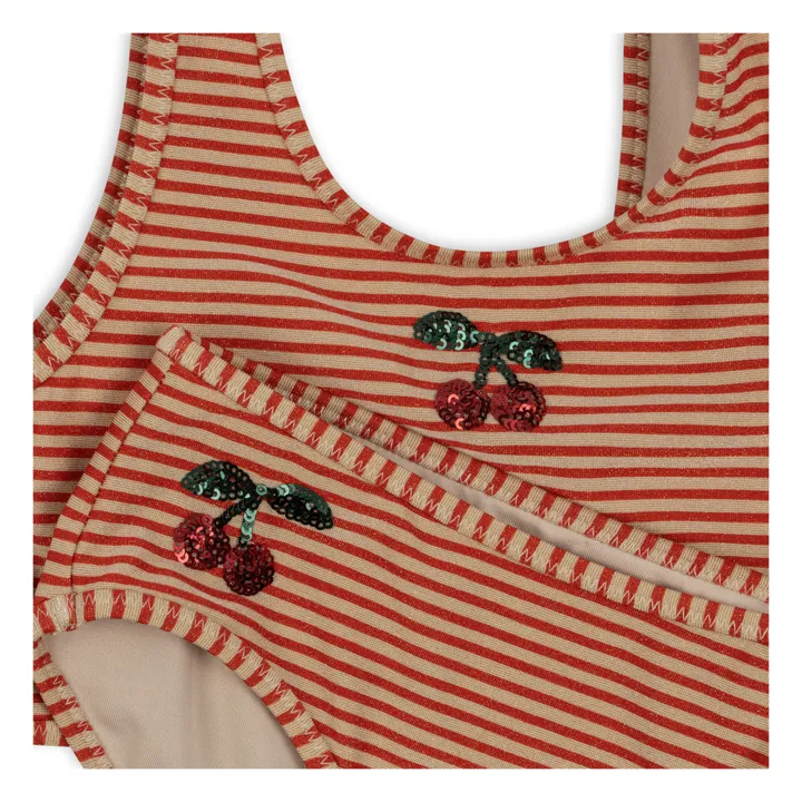 Konges Sløjd Maillot 2 Pièces Jade Pailleté | Terracotta