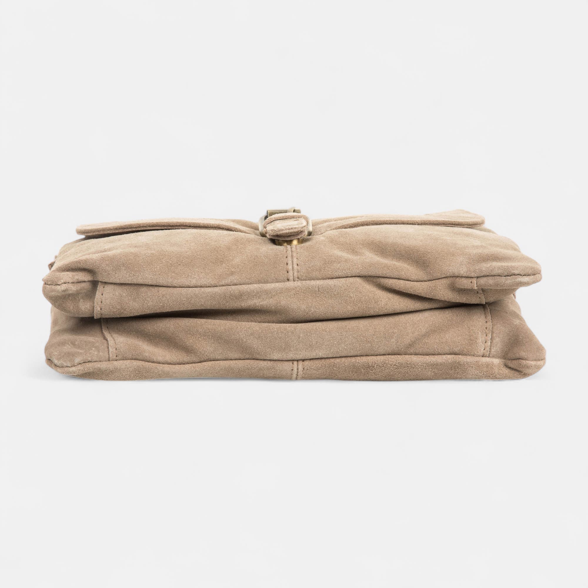 Sac bandoulière en cuir beige