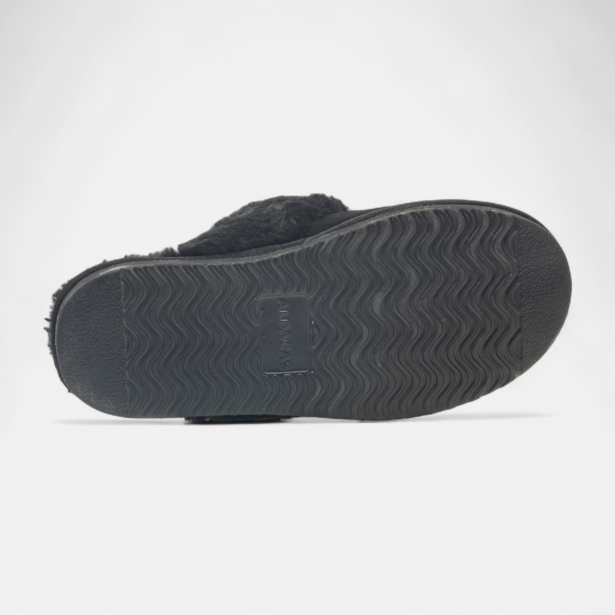 Pantoufles mules Femme en cuir noir