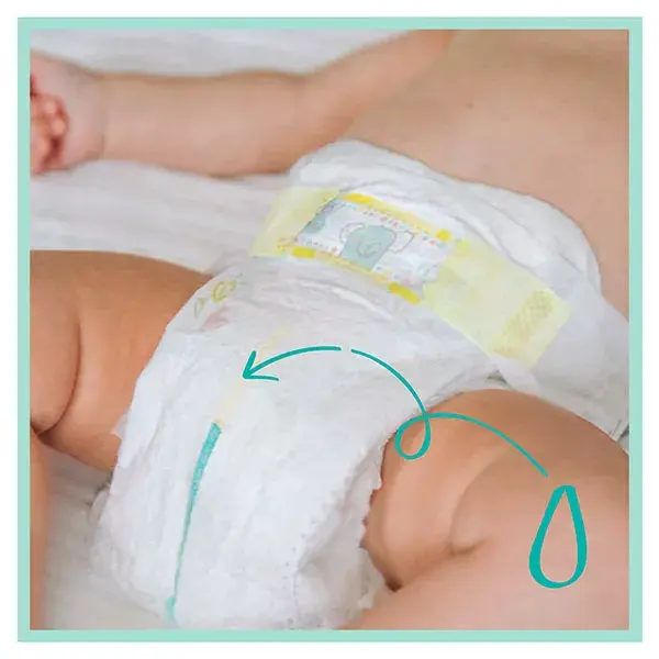 Fraldas Pampers Premium Protection Tamanho 1, pacote com 22 unidades