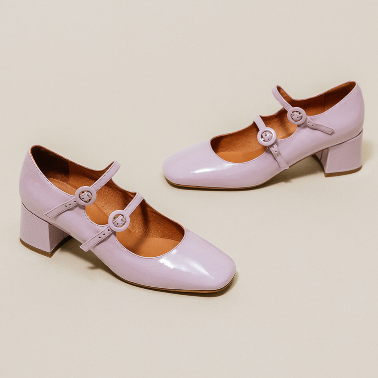 Jonak Babies en Cuir verni Delou lilas - Talon 5 cm