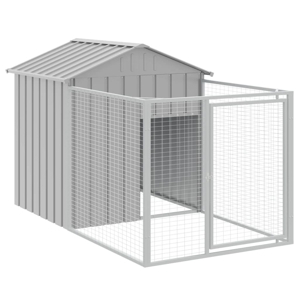 Niche pour chien avec toit gris clair 117x1221x123 cm