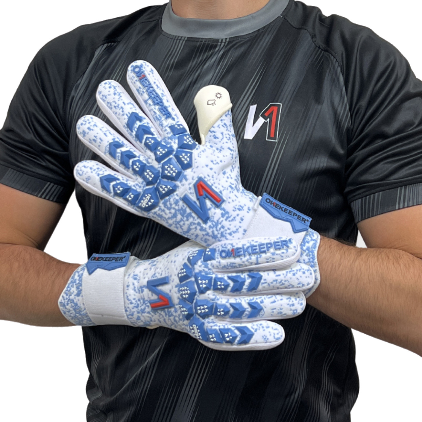Onekeeper Orion Keepershandschoenen Wit Blauw