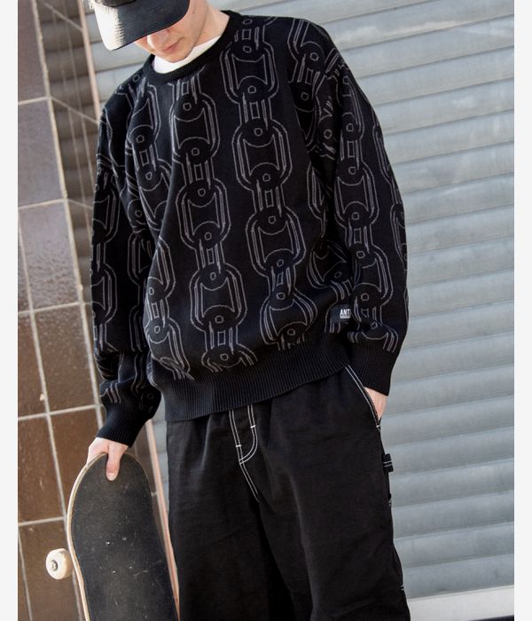 Antix Chains Organic Knit Sweatshirt (black)