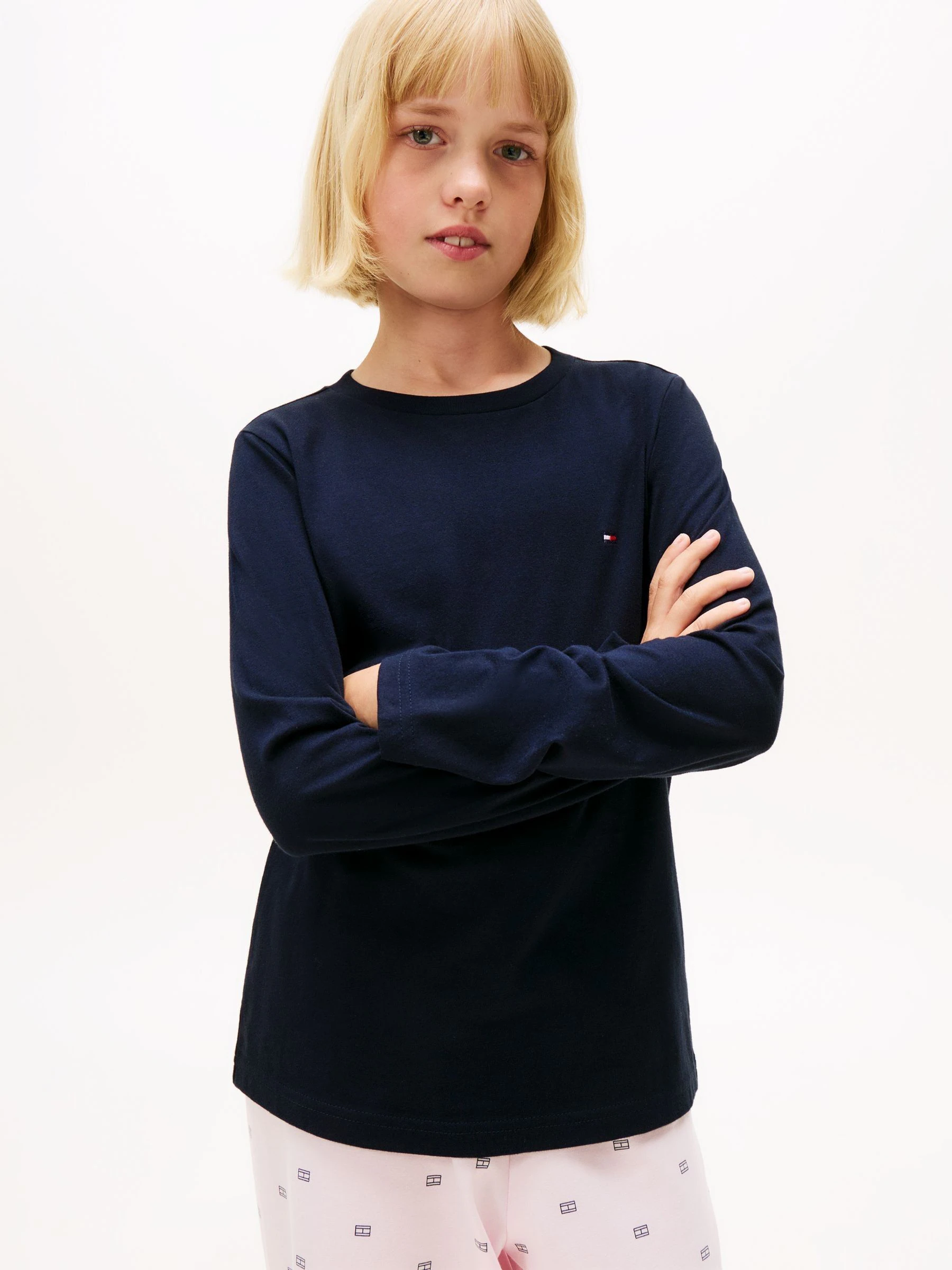 Tommy Hilfiger 2 Pack Signature Long Sleeve T-Shirts