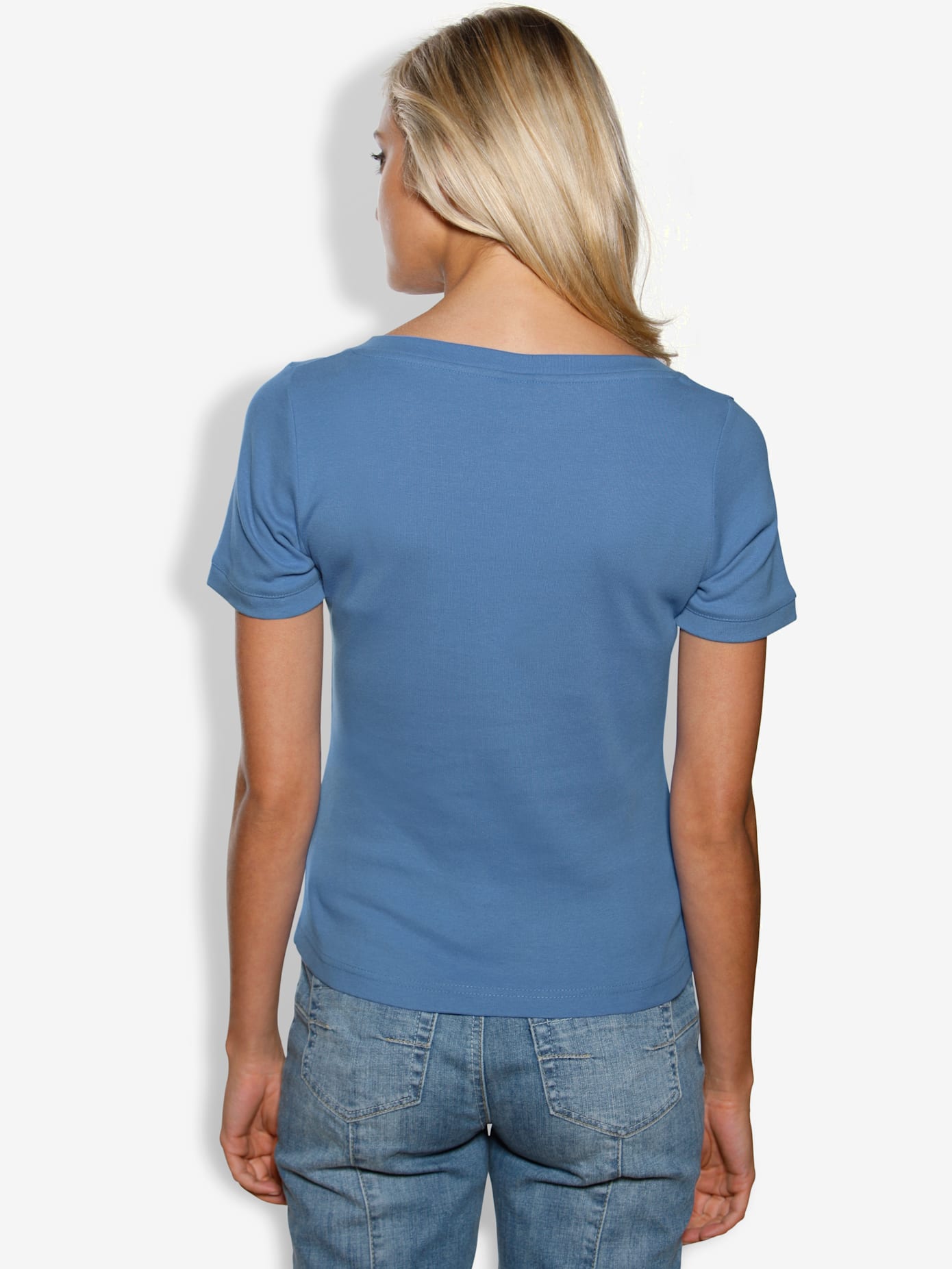 T-shirt à encolure carrée grande encolure carrée