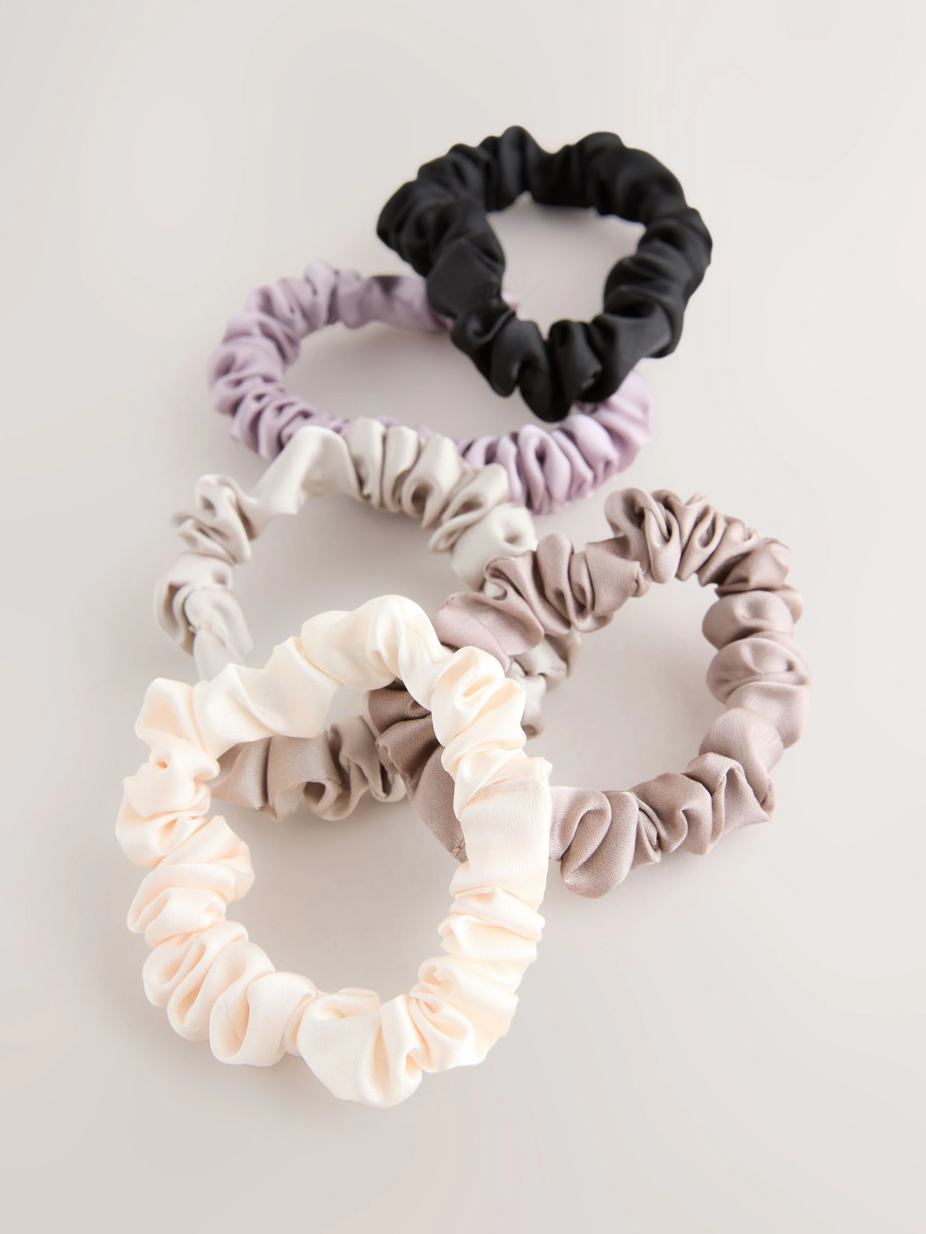 Pastel - Set van 5 scrunchies