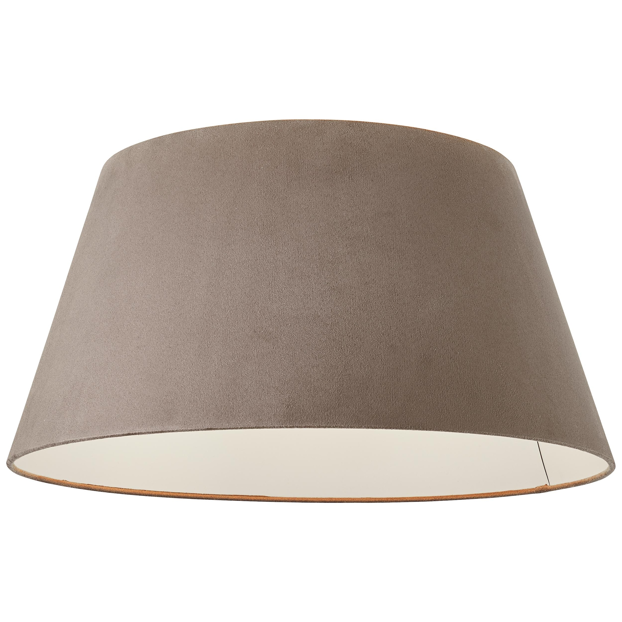 Brilliant Deckenleuchte »Brok« E27 1 Stk. in Samt-Optik, 26,5 cm Höhe, Ø 50 cm, E27, Metall/Textil, taupe