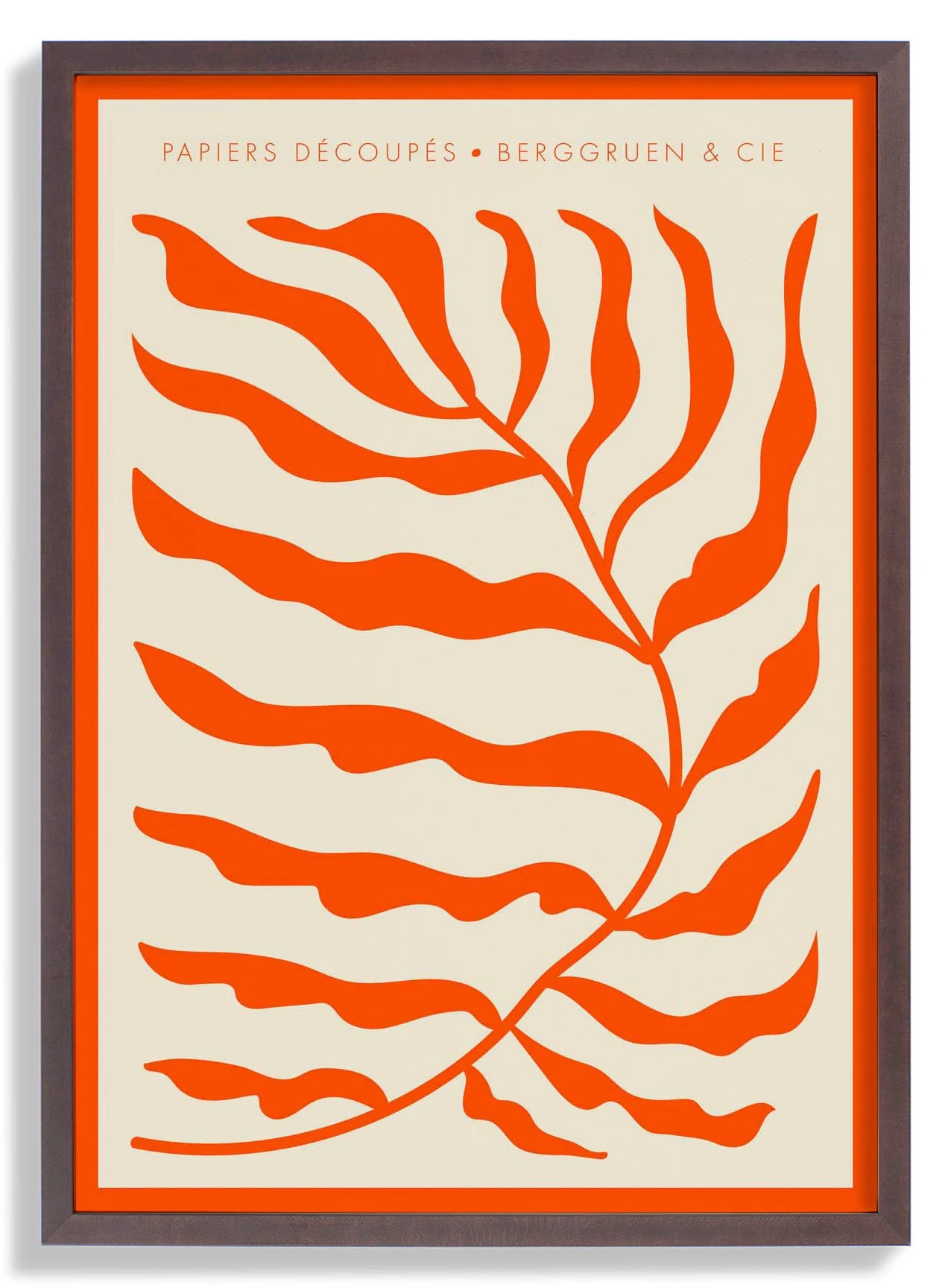 Orange Leafs Papiers Découpés Kunstausstellung