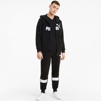 PumaESS Big Logo FZ Hoodie FL - schwarz