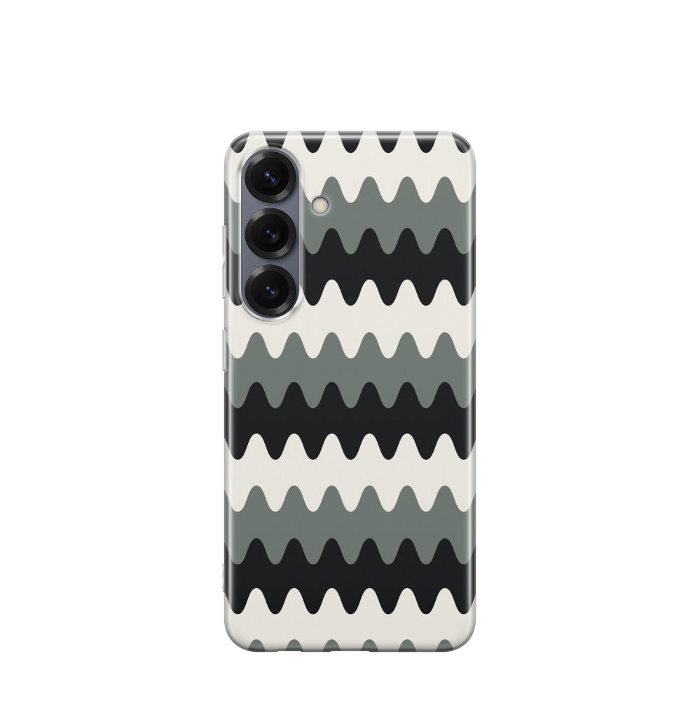Samsung Galaxy S25 Gummi Hülle Grauzone - Schwarz