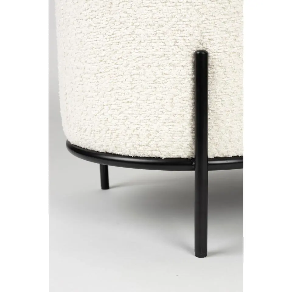 Housecraft Living Boz Hocker/ bankje Off-White - Wit