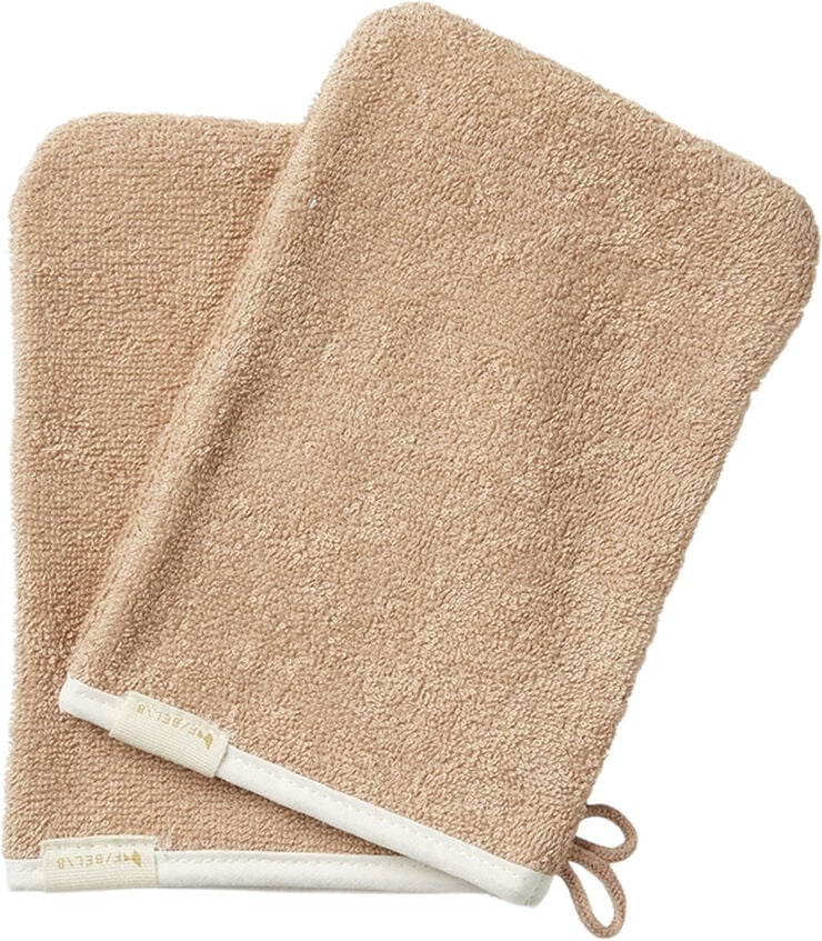Fabelab Bath Mitts - 2 pack Old rose