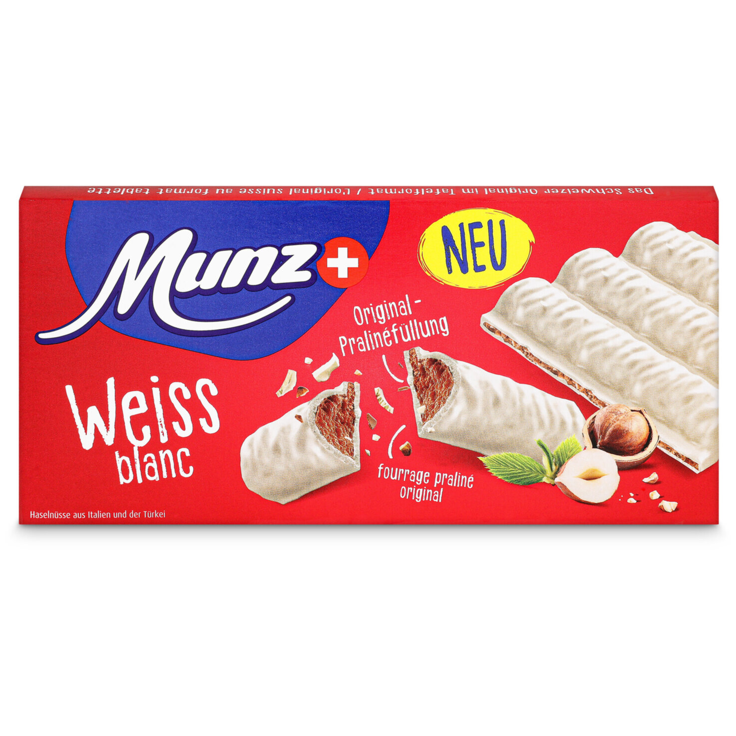 Munz Tafelschokolade Branche weiss