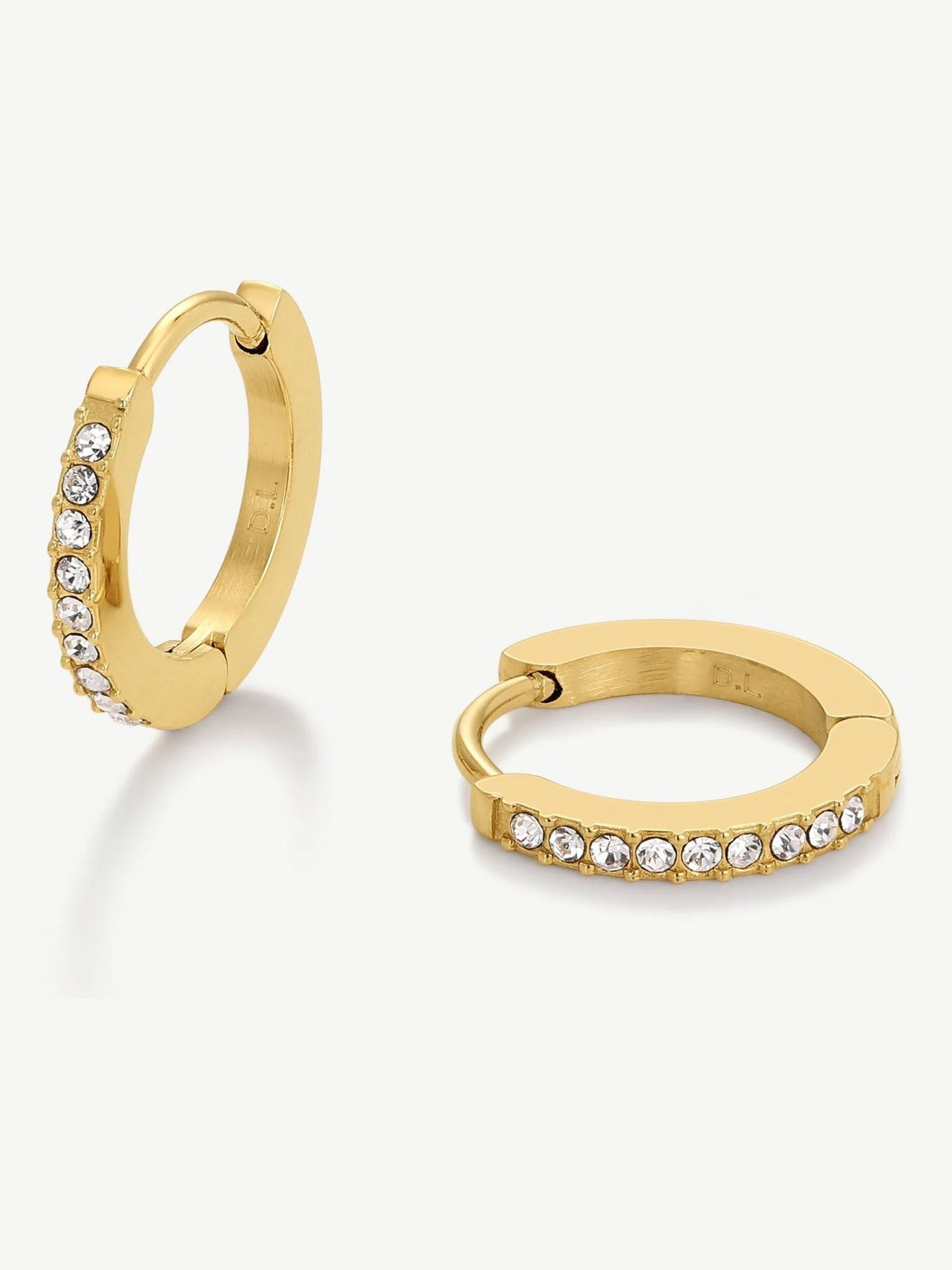 D.Louise Waterproof Tennis Huggie Earrings