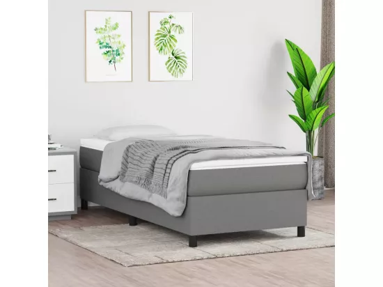 Sommier à lattes de lit Gris foncé 80x200 cm Tissu