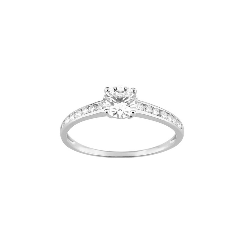 Bague Femme - Oxyde de zirconium - Or 9 Carats