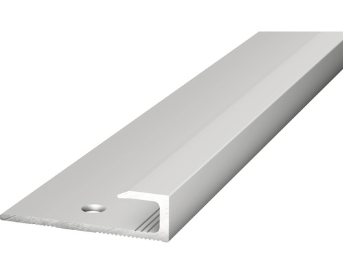 Aluminium inzetprofiel, zilver, geperforeerd, 27 x 7 x 1000 mm